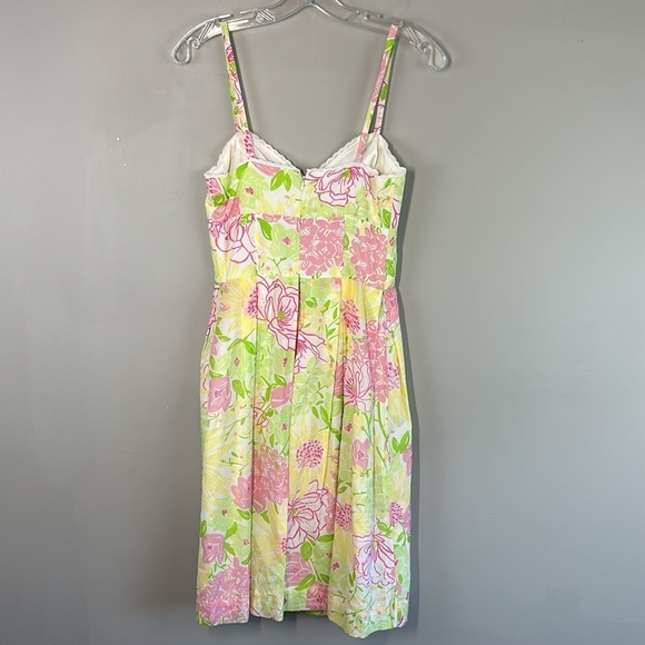 Lilly Pulitzer Billie Silk Cotton Floral Dress Size 4 - Picture 2 of 14
